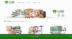 Desktop Screenshot of encajaembalajes.com